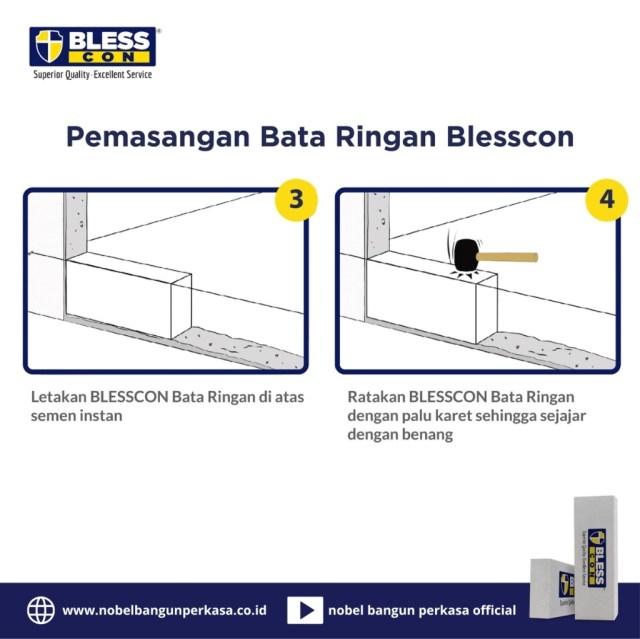 pemasangan bata ringan blesscon 2