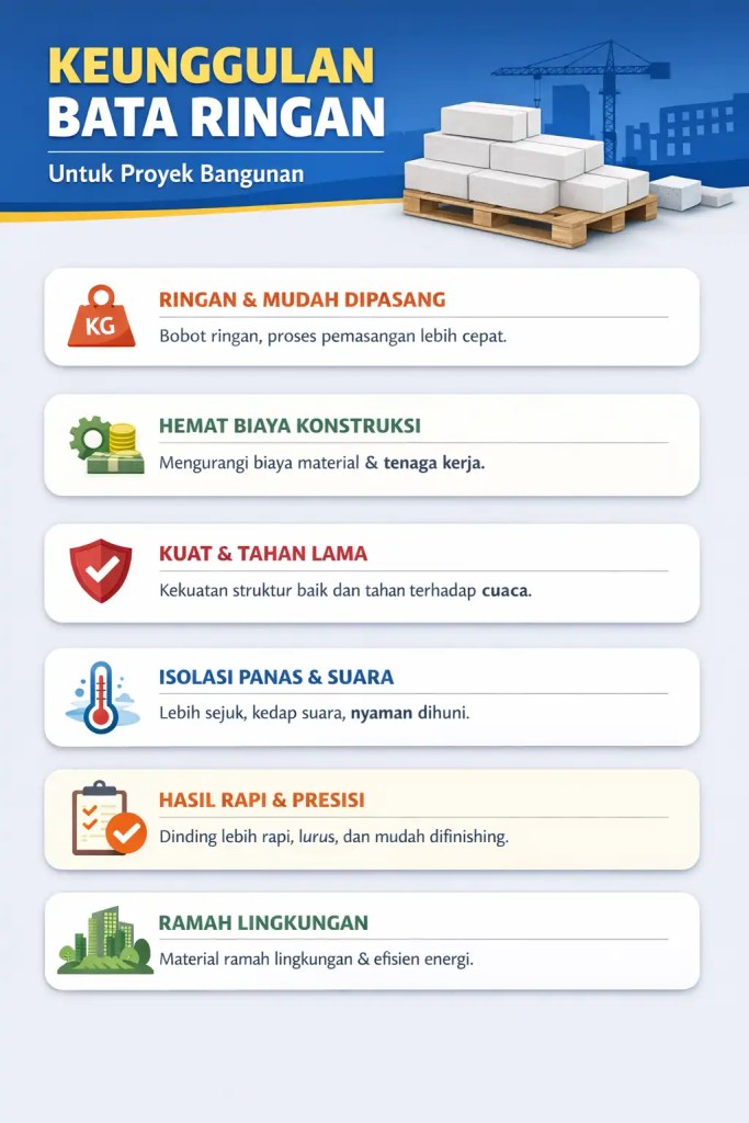 keunggulan bata ringan